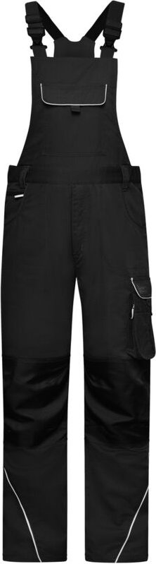 Thumbnail - James&nicholson - funktionelle Latzhose JN879 Gr. 48 black