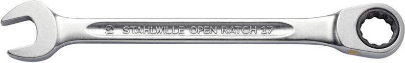 Stahlwille - Maulringratschenschlüssel 17F Schlüsselweite 19 mm Länge 252 mm ( 8000755562 )