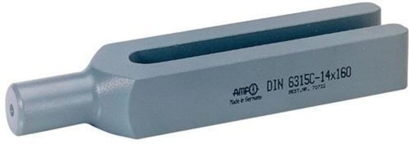 AMF - Gabelspanneisen din 6315C mit rundem Spannansatz Nut 18 mm x 200 mm