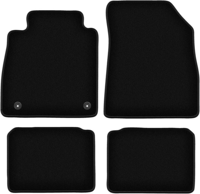 BASIC schwarze Veloursmatten für: Nissan Micra K14 Fließheck (2017-)