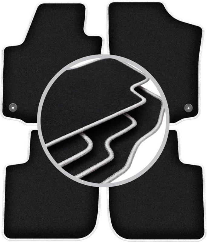 CARLUX-SILVER Autofußmatten für: Seat Toledo IV Limousine (2012-)
