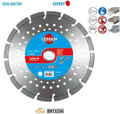 Diamantscheibe Stahlbeton Expert ø 230 Bohrung 22,23 Dicke 2,6mm
