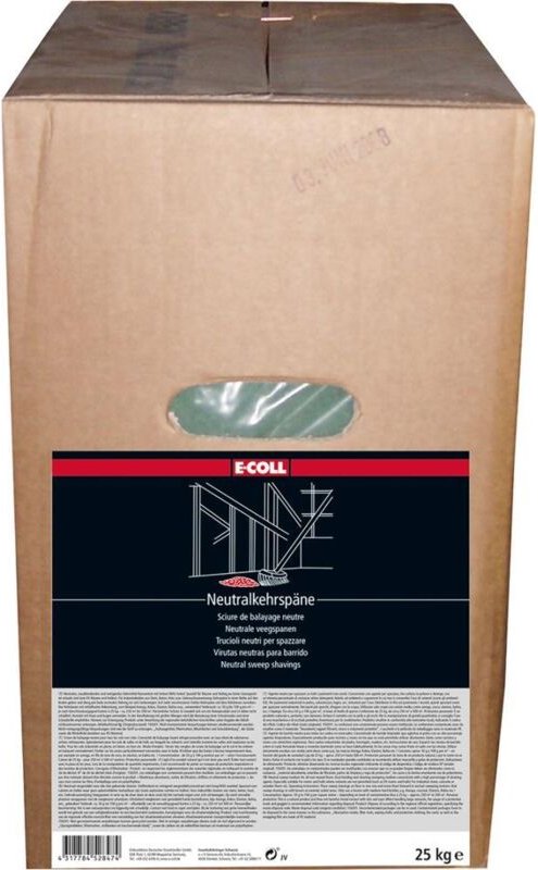 E-COLL Neutralkehrspäne 25kg grün