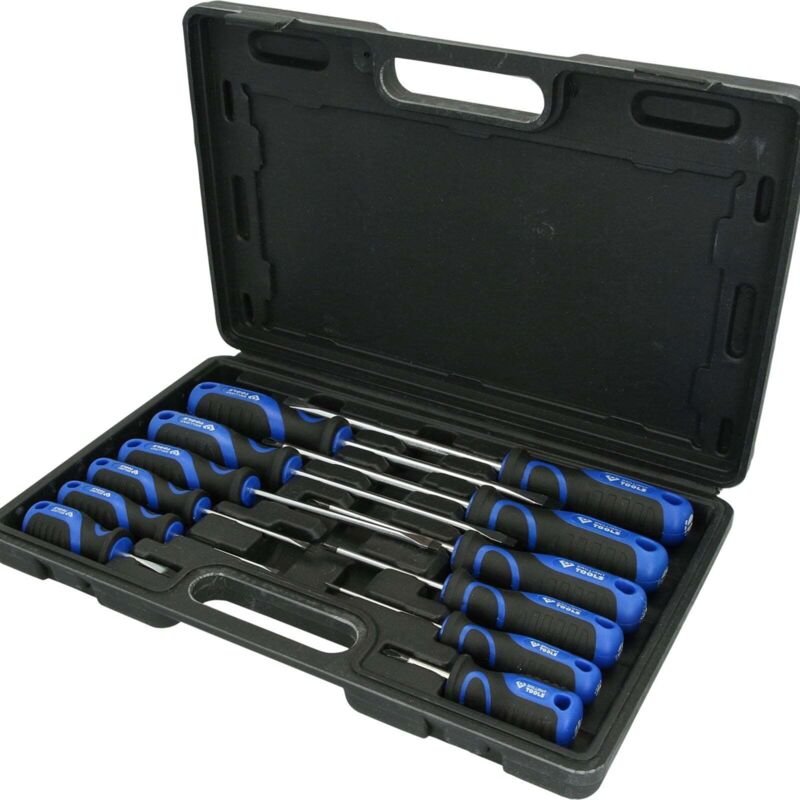 Brilliant Tools - Schraubendreher-Satz, 12-tlg, Schlitz, ph