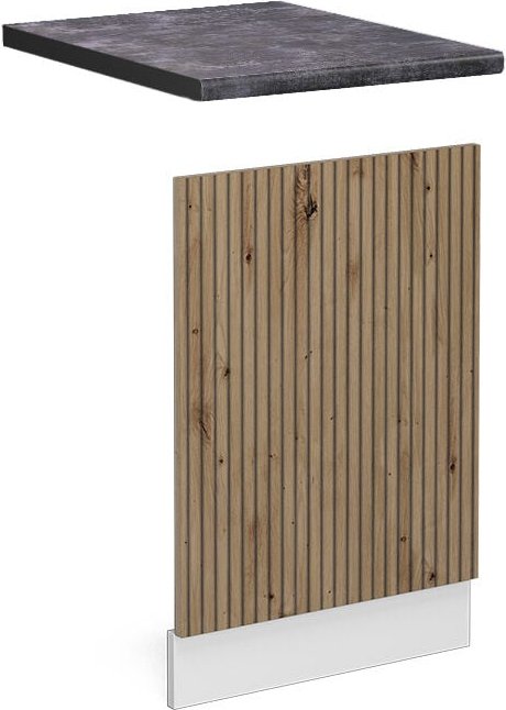 Vicco - Frontblende R-Line, Artisan-Eiche, 45 cm , ap Anthrazit