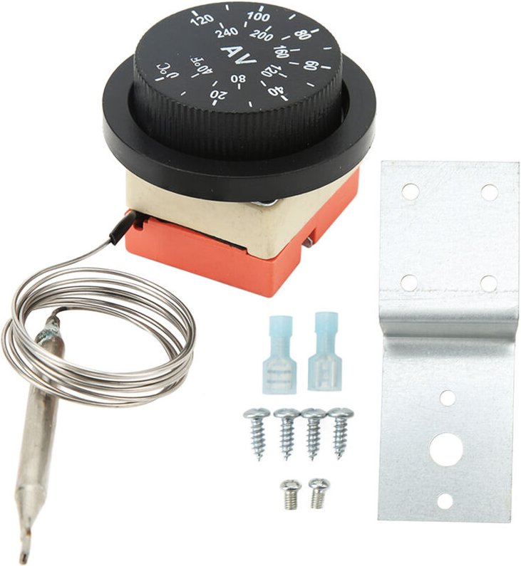 Eosnow 10pcs 0-120 ° C Einstellbare elektrische Lüfter Thermostatschalter AC 250 V für Automobilwagenwagen