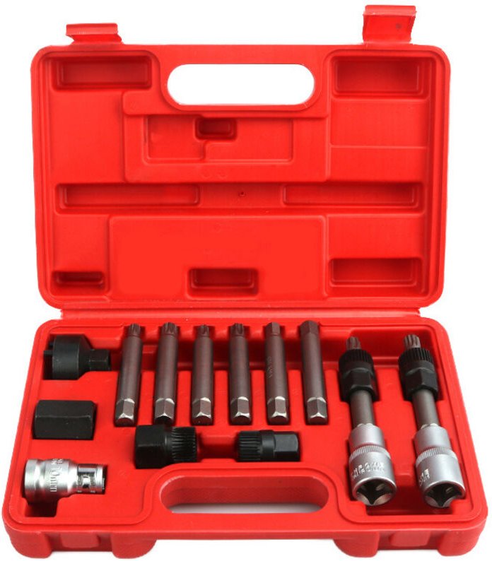 Gabrielle - Auto-Lichtmaschinen-Werkzeugsatz, Ausbau- und Montageschlüssel für die Riemenscheibe der Lichtmaschine für V...