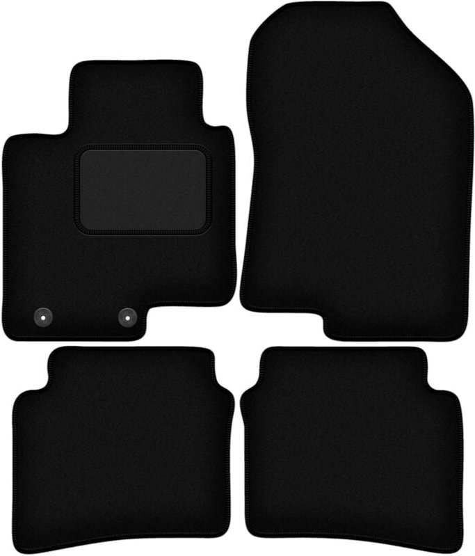 Schwarze Velours-Fußmatten für: Hyundai Bayon Crossover (2021-)