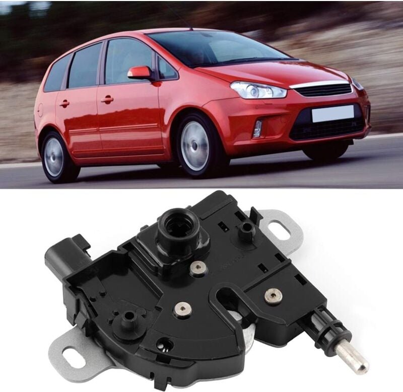 Zoternen - Qiilu Motorhaubenschloss, Schwarz Motorhaubenverriegelungsmechanismus für Focus/C-Max (oe: 3M5116700BC)