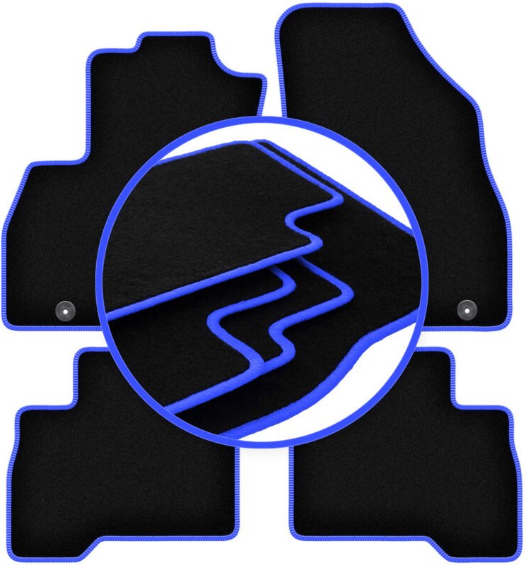 CARLUX-BLUE Automatten für: Fiat Fiorino III Kombivan (2007-2017)