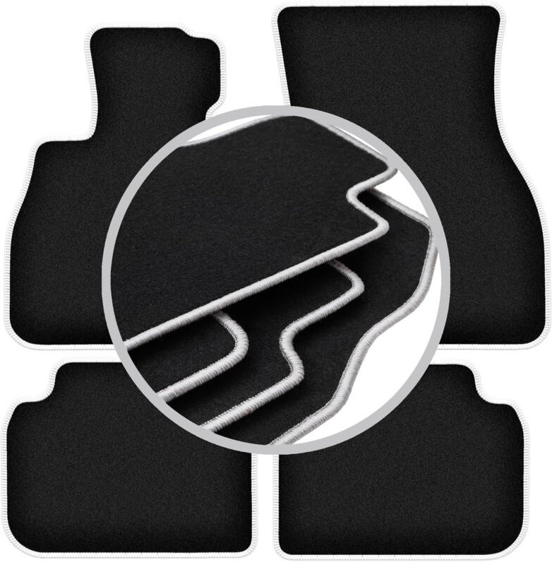 CARLUX-SILVER Autofußmatten für: Mini Clubman F-54 Fließheck (2015-)