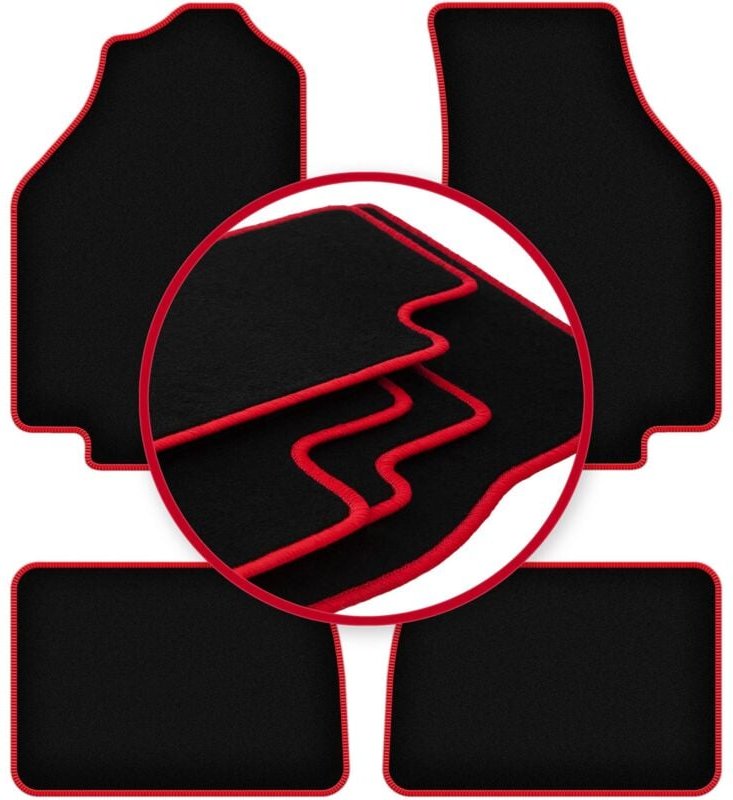 CARLUX-RED Autofußmatten für: Honda Civic IV Fließheck (1987-1991)