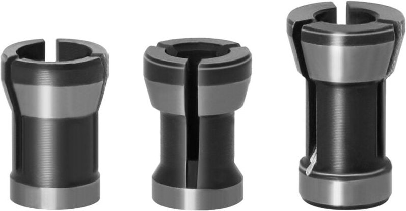 Shining House - 3-teiliges Spannzangenfutter-Adapter-Set, 6 mm/6,35 mm/8 mm, Spannzangenkopf für Bohrer, Spannzangenfutt...