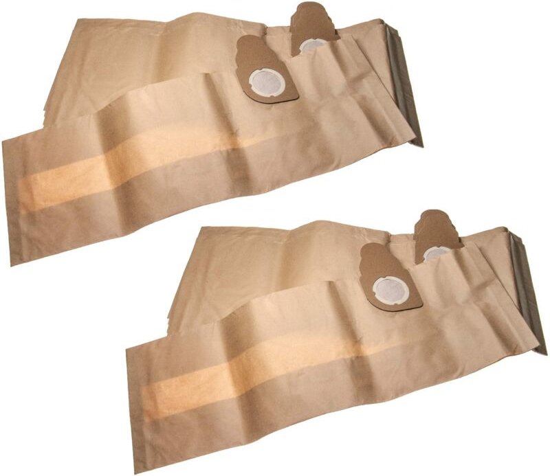 10x Staubsaugerbeutel kompatibel mit Nilfisk / Alto / Wap Aero 840 a, 640 Staubsauger - Papier, 70,6cm x 24cm, braun - V...