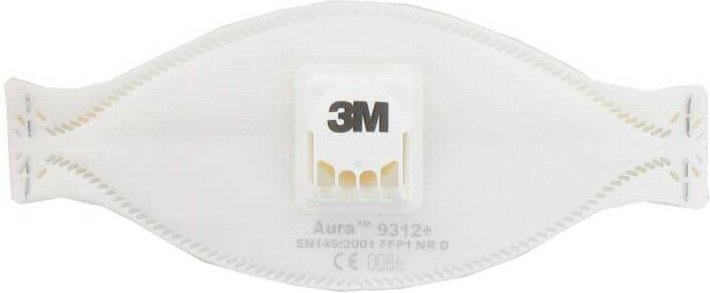 3M - Aura Maske 9312 faltbare Staub FFP1 mit Ventil x 5
