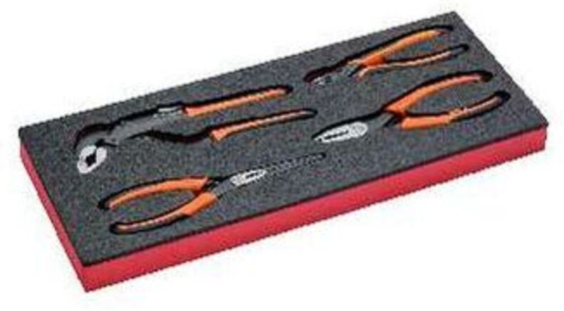 Bahco Fit&Go 1/3 Schaumstoffeinlage Zangensatz - 4-tlg.