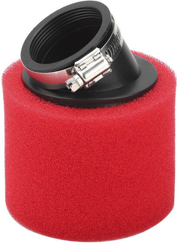 Jeffergarden Luftfilter für Dirt Bike Scooter atv Quad Motorrad Rot 48 mm/1,89 Zoll abgeschrägt
