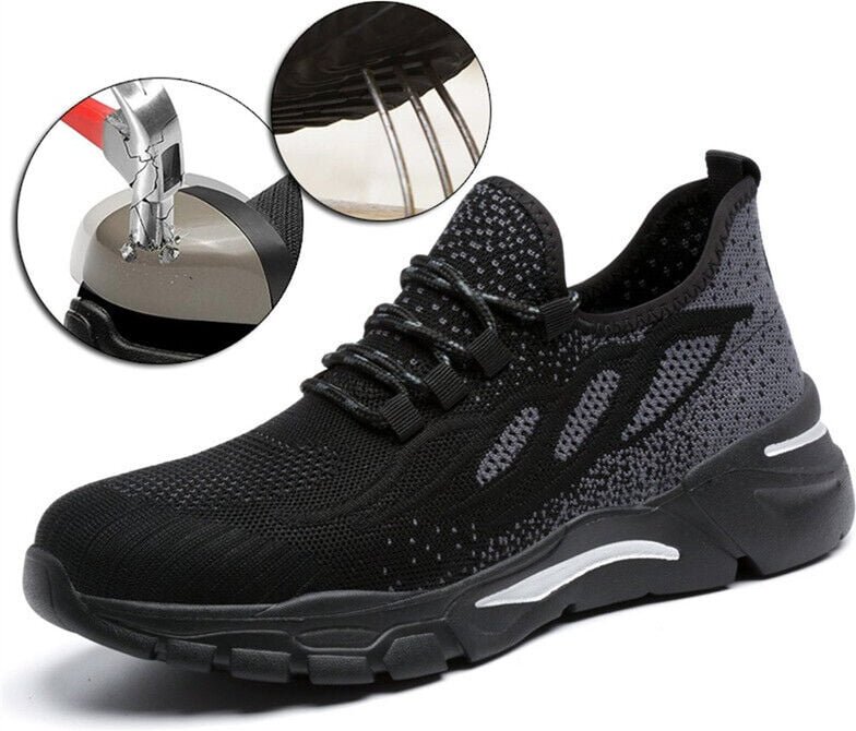 Thumbnail - Sicherheitsschuhe Herren Damen Leichte Arbeitsschuhe Sportschuhe Arbeitsschuhe EU 43