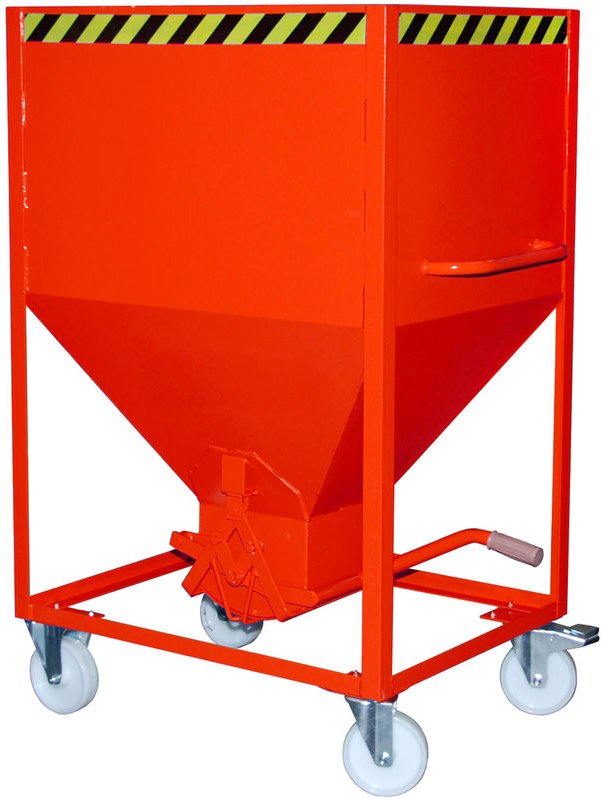 Bauer Silobehälter SR 600, lackiert, Feuerrot