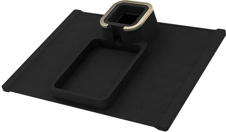 Sofa-Getränkehalter-Tablett, auslaufsicheres und rutschfestes Silikon-Kipptisch-Tablett, stabiler und gewichteter Sofa-A...