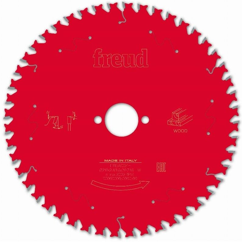 Freud - Sägeblatt für Handkreissäge Ø210 2,4/1,8 AL30 Z48 ba 10° - F03FS09726 -FR15W004H