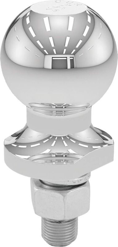 40098 Chrom-Anhängerkupplungskugel für ATV, UTV, Rasentraktor, 2 Pfund, 2 Zoll Durchmesser, 5/8 Zoll x 1 3/4 Zoll Schaft