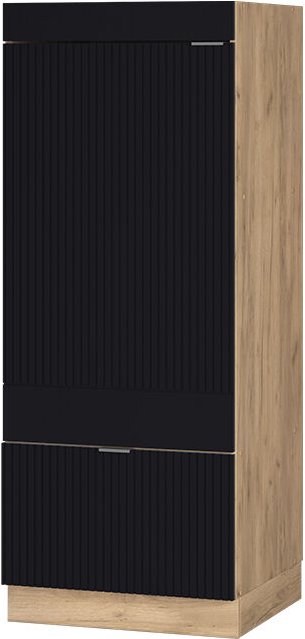 Vicco - Mikrowellenschrank Fame-Line, Schwarz gestreift, 60 cm