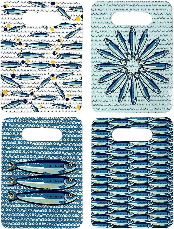 Signes Grimalt - Numbamantel -Küche Salvamantel Fish 4U Salvamanteles Blue 18x24x1cm 29309