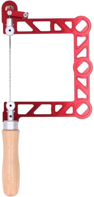 Dekupiersäge, Tischler-Adapterrahmen-Dekupiersäge, Holzgriff, U-förmige Dekupiersäge (5 Zoll) - Rosvola