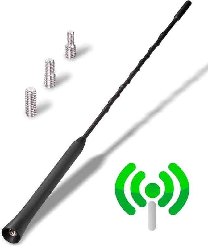 Leistungsstarke Autoantenne – Universelle Autoradioantenne für alle Automodelle – Hochwertige Autoradioantenne mit DAB-F...