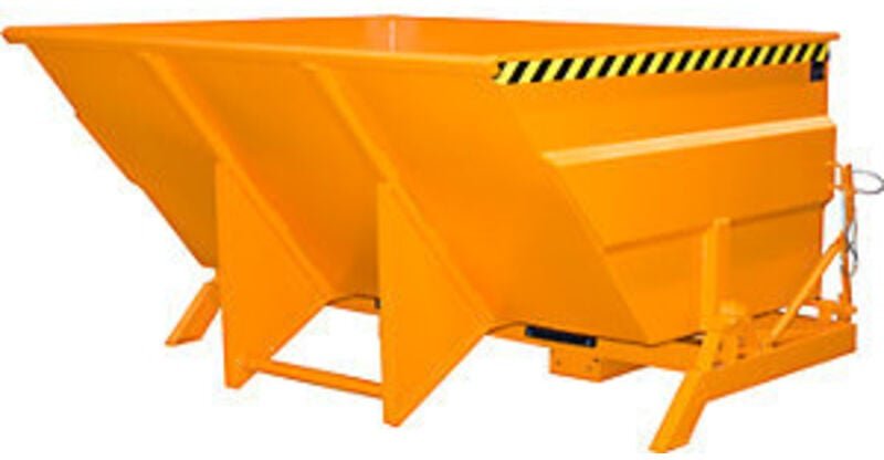 Bauer Kippbehälter BKC 300, lackiert, Gelborange