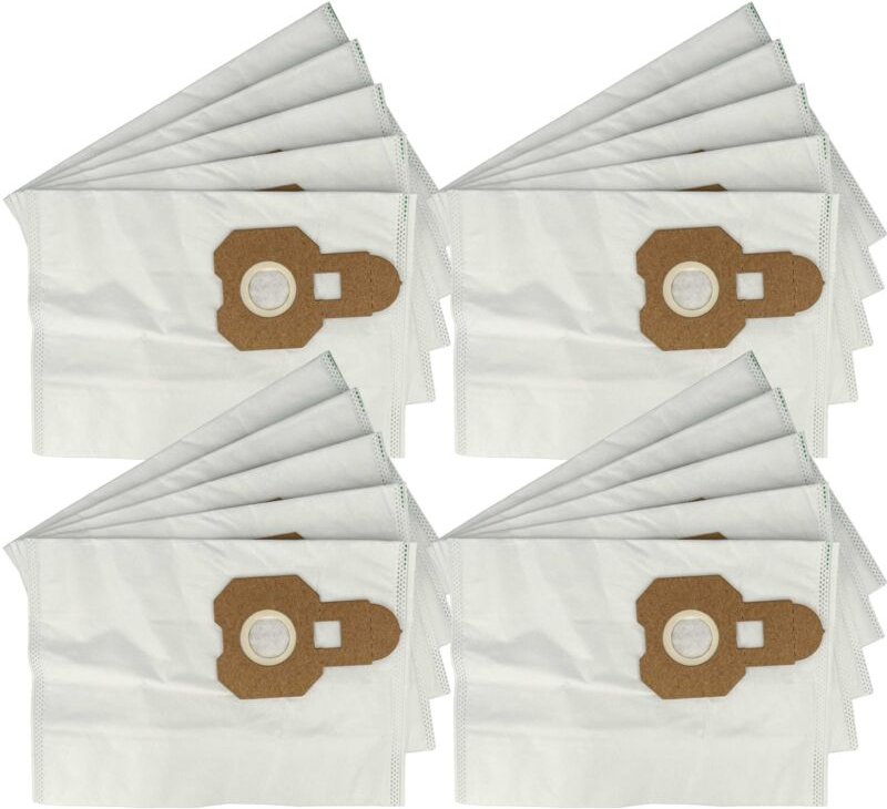vhbw 20x Staubsaugerbeutel kompatibel mit Hitachi CV 300P, 250PI, 200P, 400P eco Staubsauger - Mikrovlies, 27cm x 20cm W...