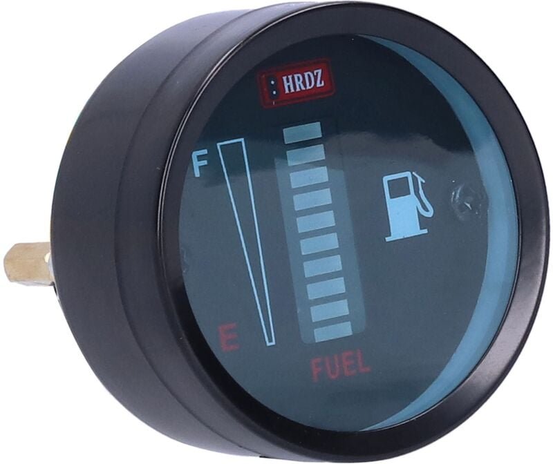 Jeffergarden - LED-Kraftstoffmessanzeige, 52 mm Durchmesser, 12 v, einstellbarer Widerstand für Auto und Motorrad