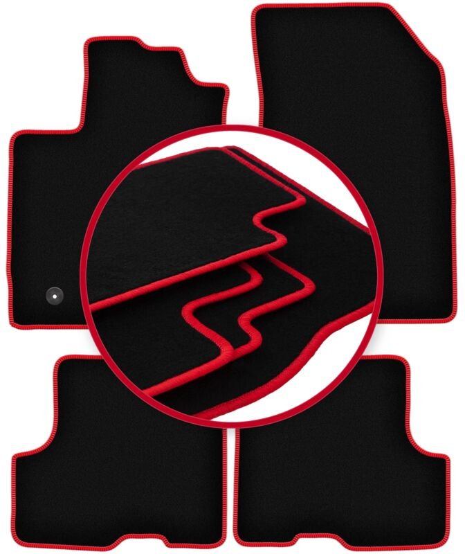 CARLUX-RED Autofußmatten für: Dacia Duster II 4WD SUV (2018-)