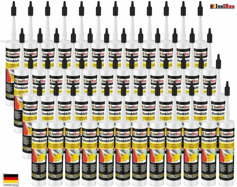 Folienkleber SET Dichtkleber Profi Auspresspistole Dampfsperre Dampfsperrfolie Bitte wählen Sie:: 48 x Folienkleber (10,...