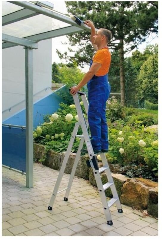 Thumbnail - Steigtechnik Nachrüstsatz clip-step für Stufen-Stehleiter einseitig begehbar 5 Stufen - 041517 - Günzburger