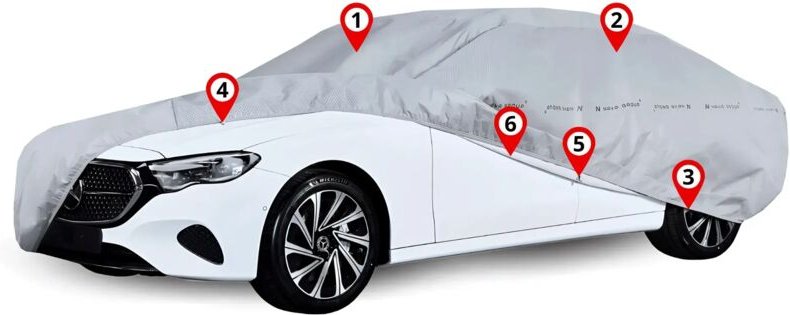 Hagelschutzabdeckung für ein Sedan 430 Auto, Hagelschutz, 14 mm Hagel