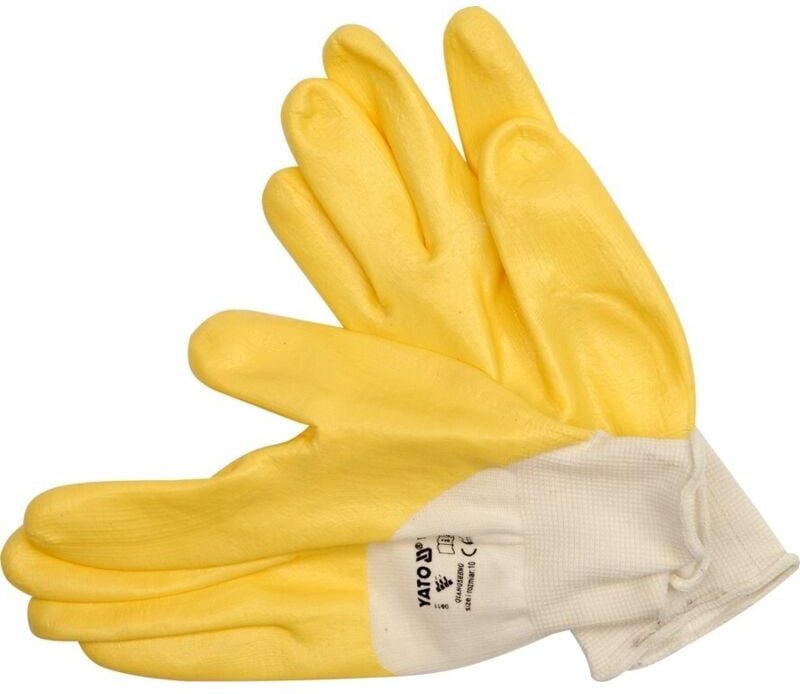 9" Schutzhandschuhe, Nylon/Nitrilite YT-7480 YATO