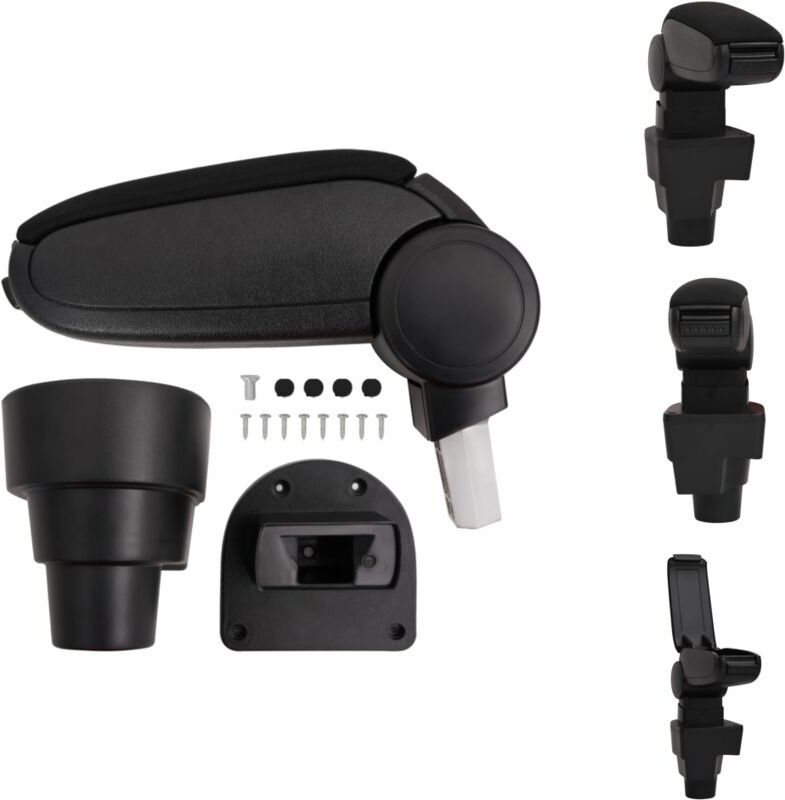 Vidaxl - Kfz-Sitze - Living Auto-Armlehne Schwarz 15,5x32x(41-54) cm abs - Schwarz