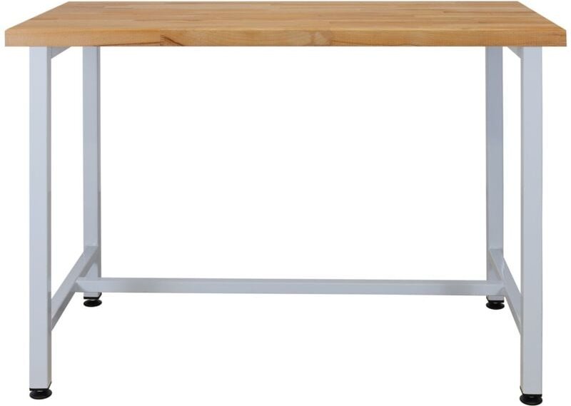 Werkbank 'Premium',1200x600x840mm (BxTxH), ral 7035, grau - ADB