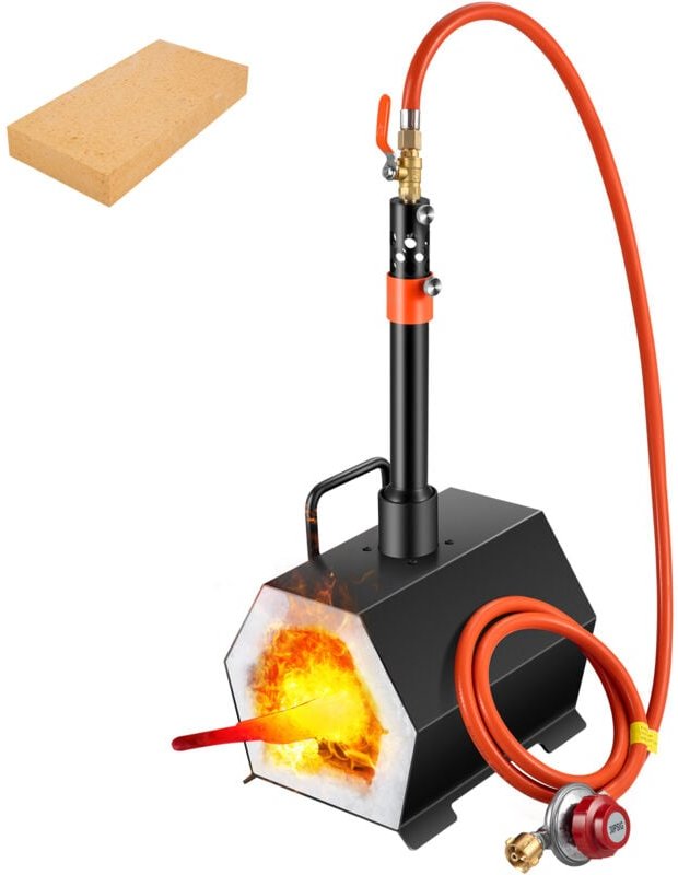 Mophorn - Propan-Schmiede für Schmiedearbeiten – Einzelbrenner, Hochtemperaturfähigkeit, ideal für die Messerherstellung...