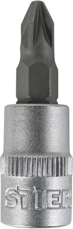 Pozidriv-Bit-Steckschlüsseleinsatz 1/4'', ph 0, Stecknuss, Steckschlüssel - Stier