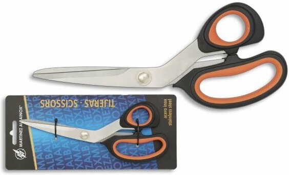 Martinez Albainox - Schere Albainox double injection orange, Größe 20,7 cm, rostfreier Stahl und abs, rutschfester Gummi...