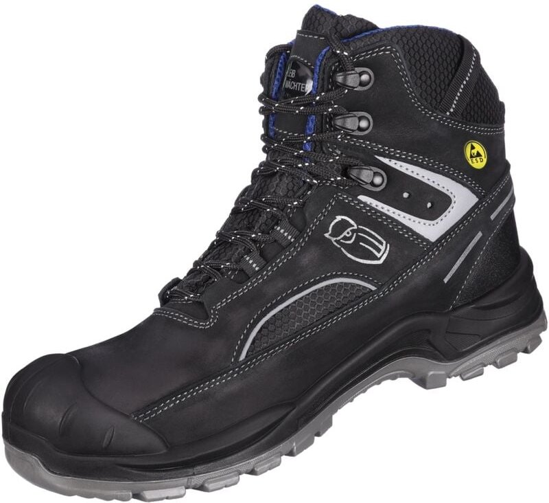 Leibwächter - Sicherheitsstiefel Wien L6128 S3 esd Gr. 39 schwarz/blau