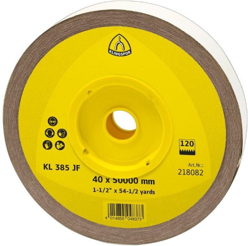 Klingspor KL 385 JF Rollen, 50 x 50000 mm Korn 400