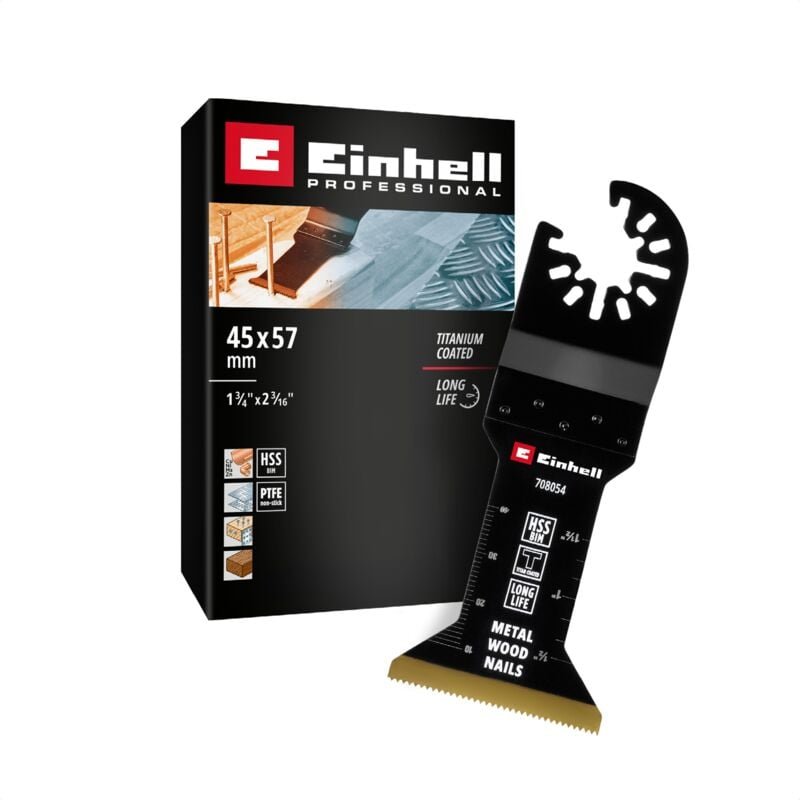 Einhell - 708054 Tauchsägeblatt bim-ti, 45mm Bimetall Tauchsägeblatt 45 mm 1 St.