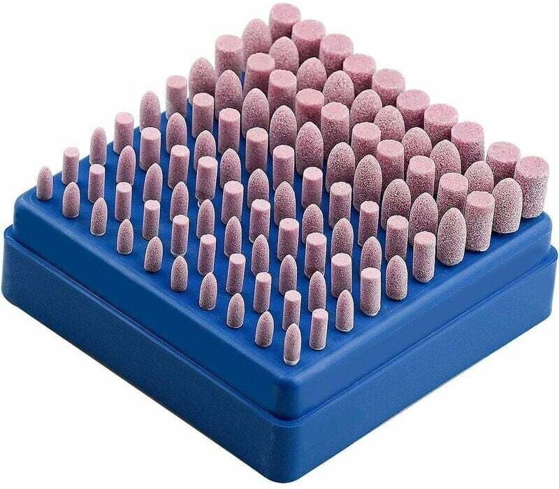 100 Stück Schleifscheiben für Rotationswerkzeuge, Polier-Montagestein für Dremel-Rotationswerkzeuge, 3-mm-Schaft