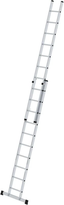 Günzburger Steigtechnik - Sprossen-Schiebeleiter 2tlg. mit Standard-Traverse 2 x 10 Sprossen - 020810