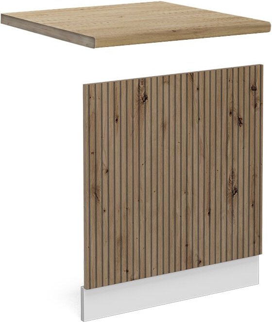 Frontblende R-Line, Artisan-Eiche, 60 cm , AP Eiche, Vicco