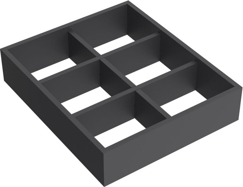 Schubladen-Organizer 6 Lücken negro 273 x 332 x 70 mm - Salgar
